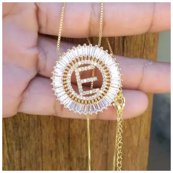 The TEGAI Austrian Crystals Initial Necklace - Picture 7 of 7